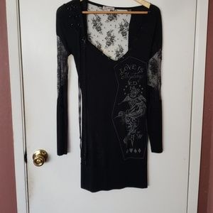 Ed hardy black dress